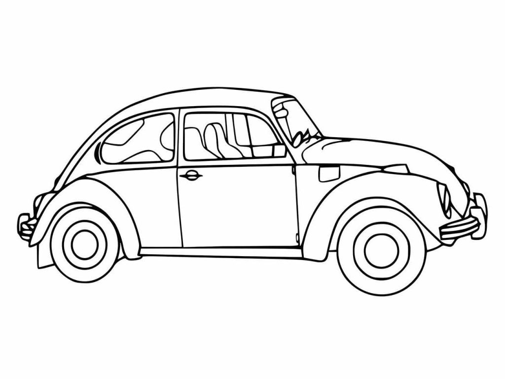 Desenhos De Fusca Para Imprimir E Colorir