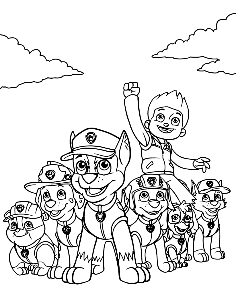 Desenho de Patrulha Canina para imprimir