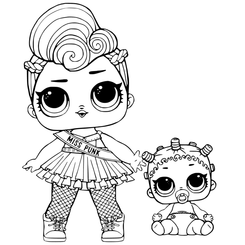 Desenho de LOL Surprise para imprimir