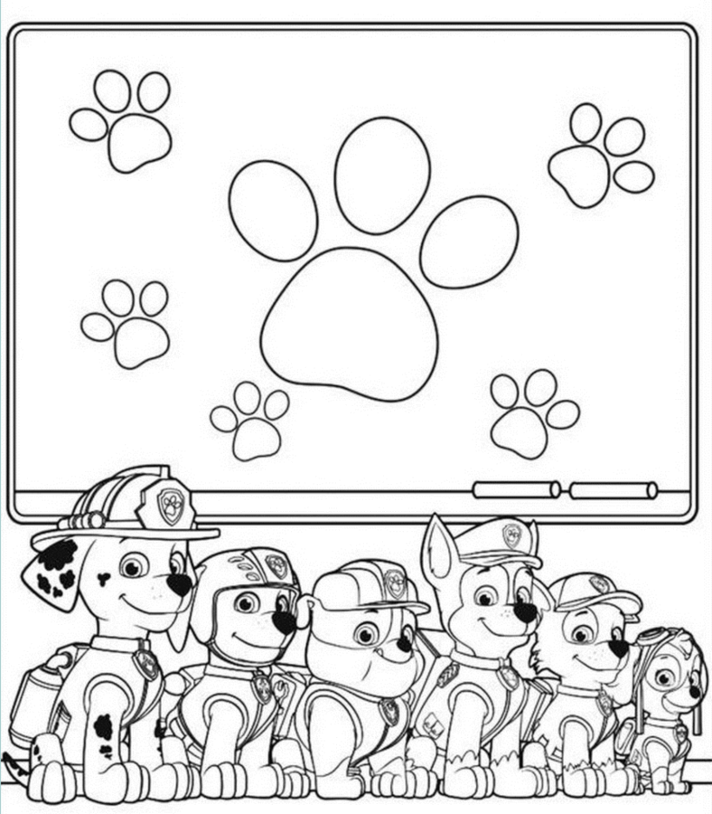 Desenho de Patrulha Canina para imprimir