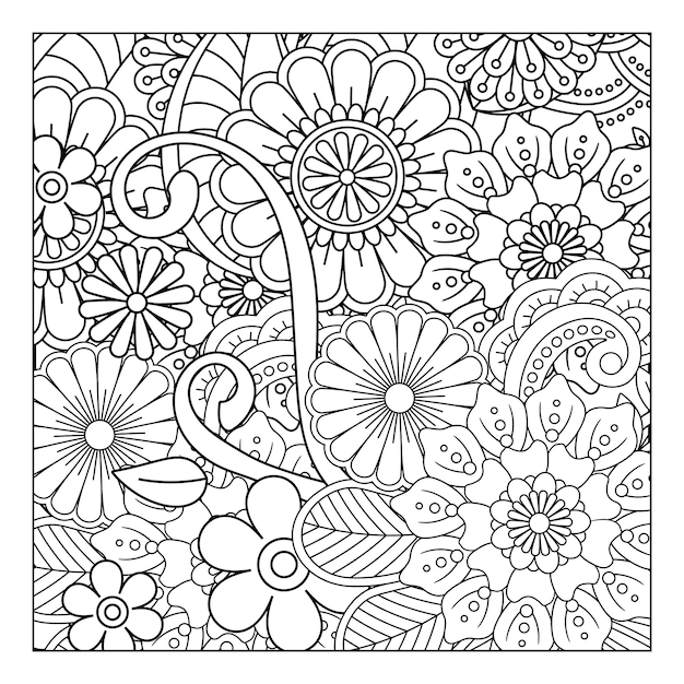 Desenho de Flores para imprimir