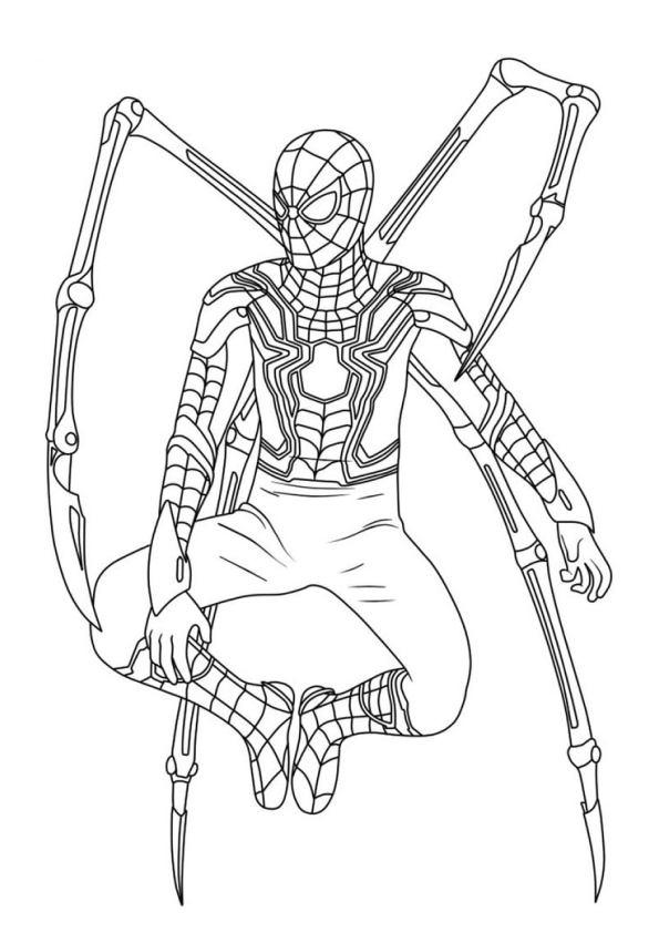 Desenho de Homem-Aranha (Spider-Man) para imprimir