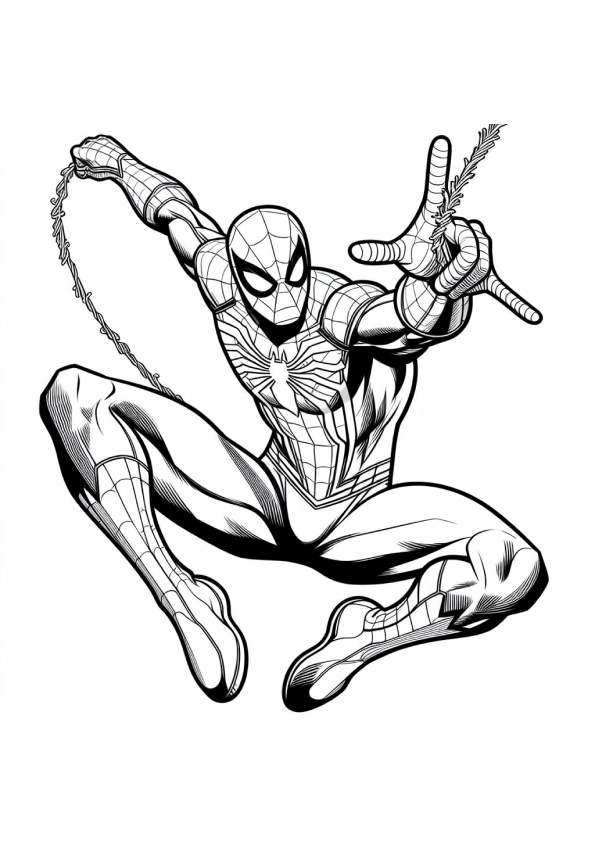 Desenho de Homem-Aranha (Spider-Man) para imprimir