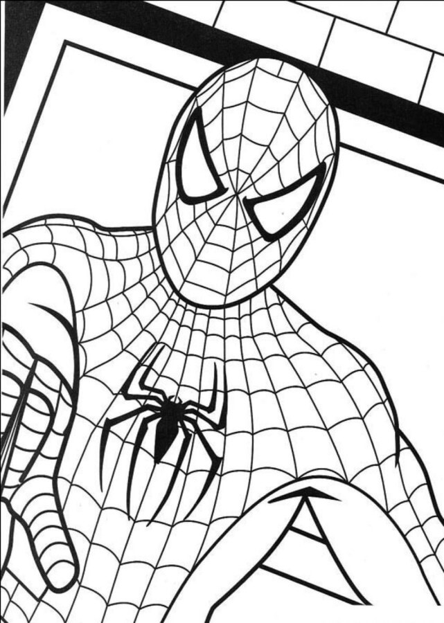 Desenho de Homem-Aranha (Spider-Man) para imprimir