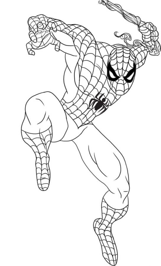 Desenho de Homem-Aranha (Spider-Man) para imprimir