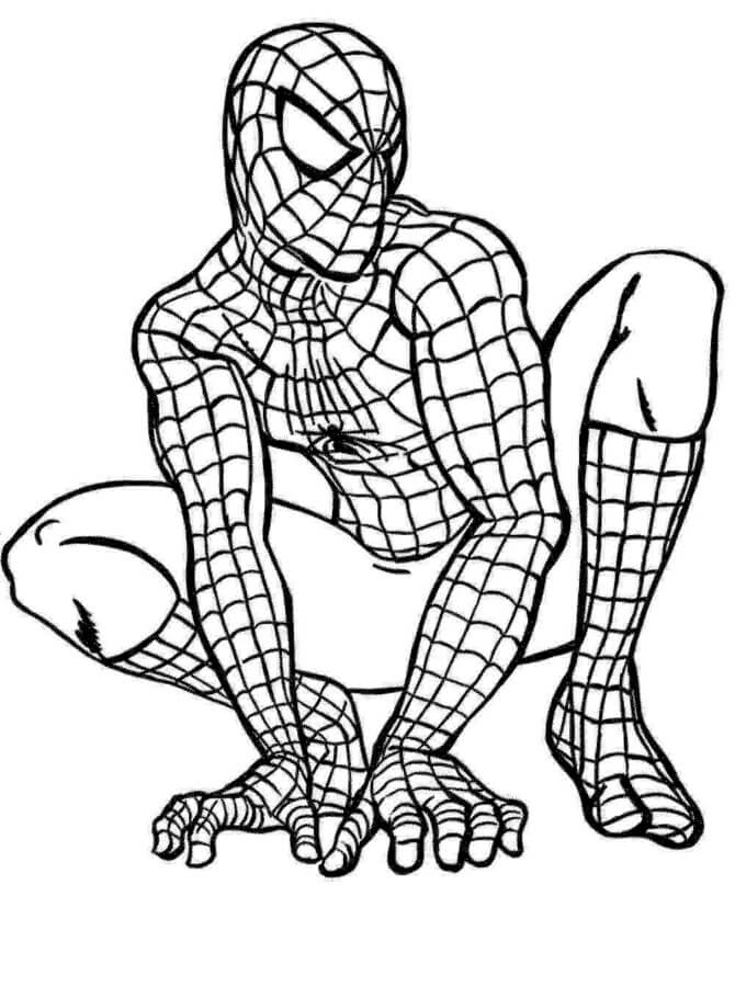 Desenho de Homem-Aranha (Spider-Man) para imprimir