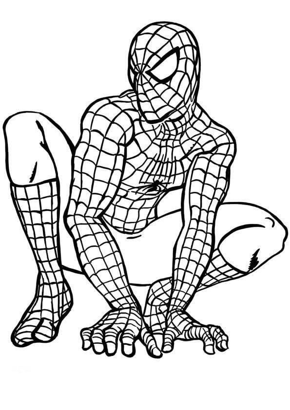 Desenho de Homem-Aranha (Spider-Man) para imprimir
