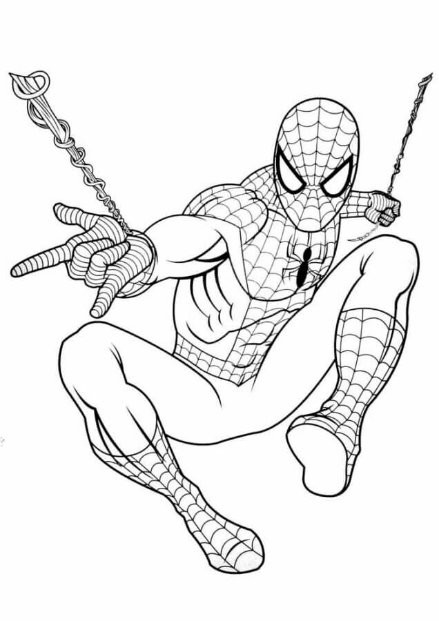 Desenho de Homem-Aranha (Spider-Man) para imprimir