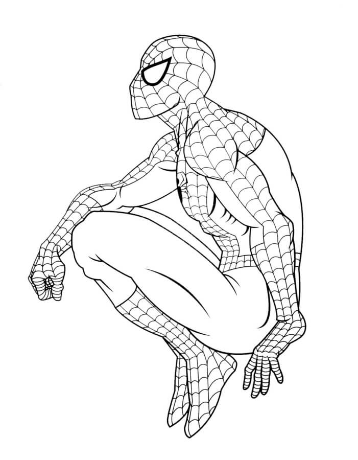 Desenho de Homem-Aranha (Spider-Man) para imprimir