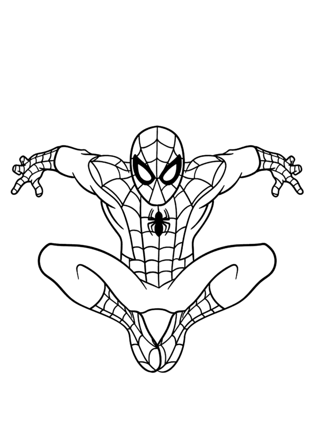 Desenho de Homem-Aranha (Spider-Man) para imprimir