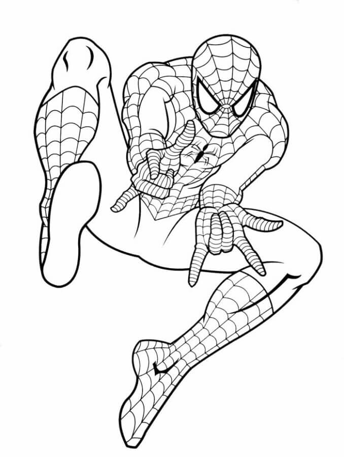 Desenho de Homem-Aranha (Spider-Man) para imprimir