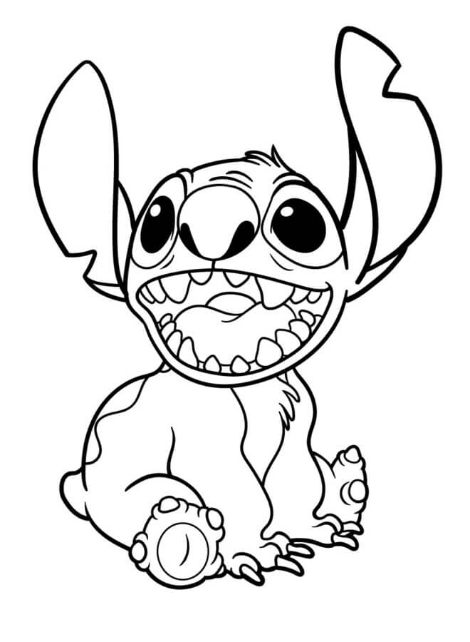 Desenho de Lilo & Stitch para imprimir