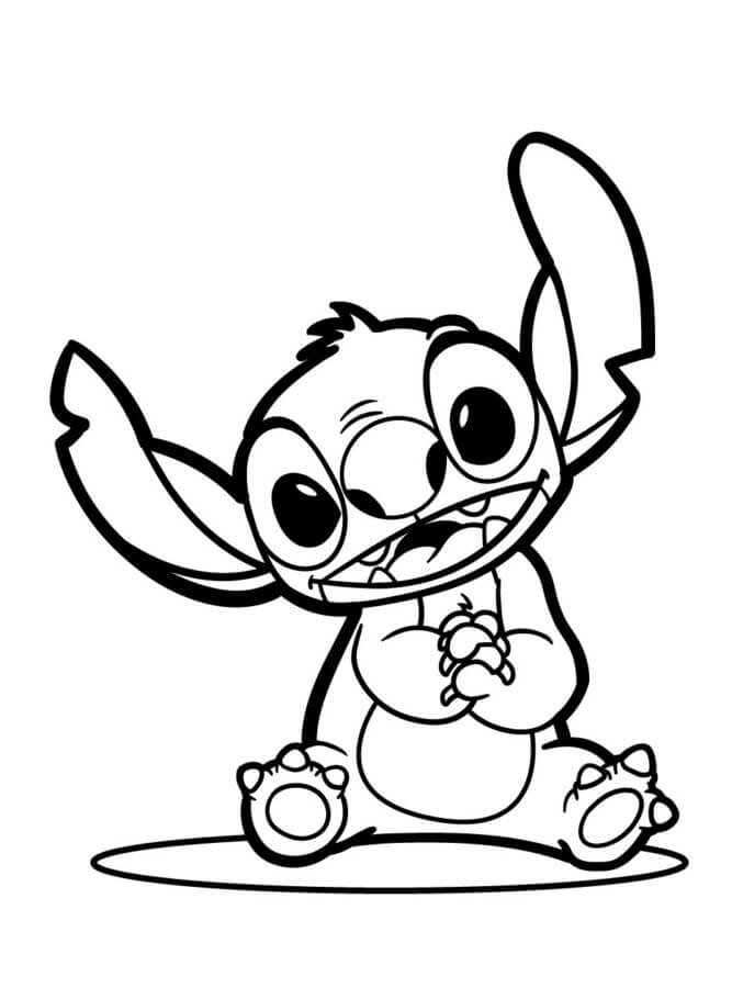 Desenho de Lilo & Stitch para imprimir