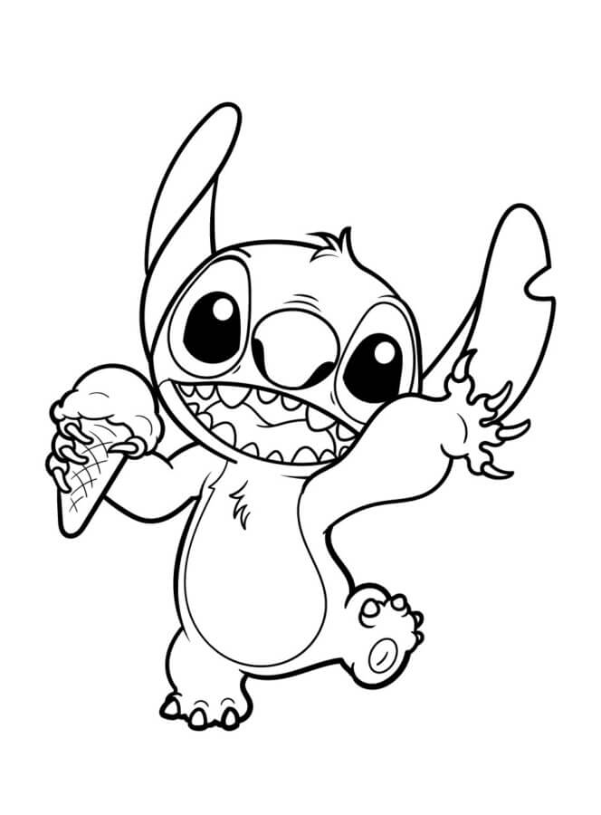 Desenho de Lilo & Stitch para imprimir