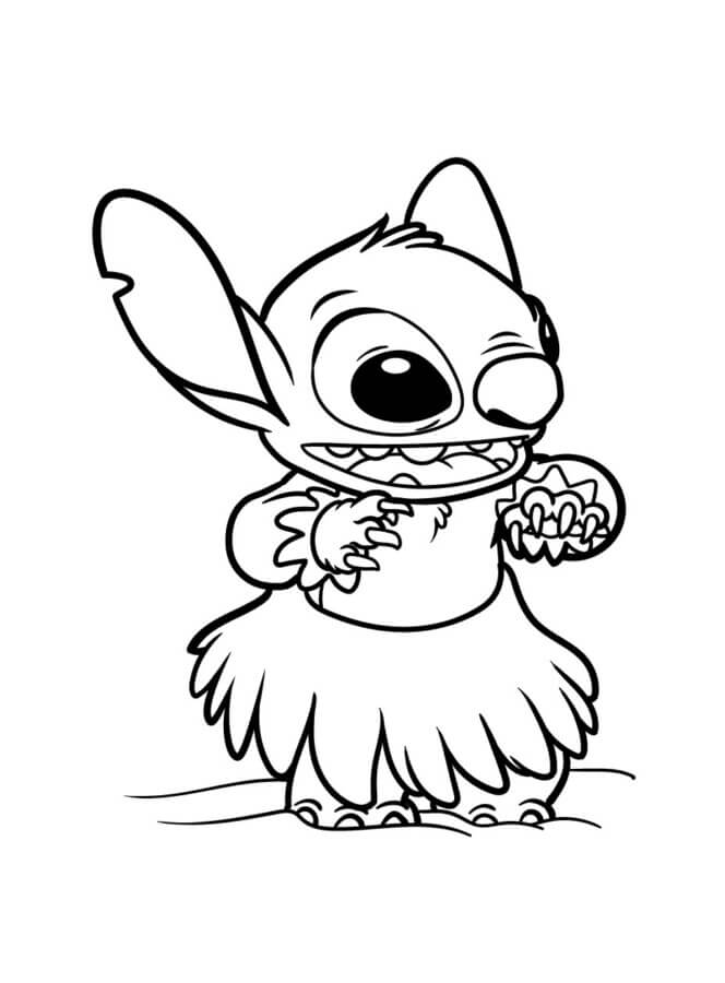 Desenho de Lilo & Stitch para imprimir