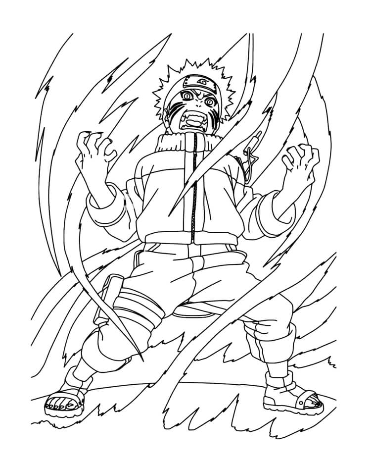 Desenho de Naruto para imprimir