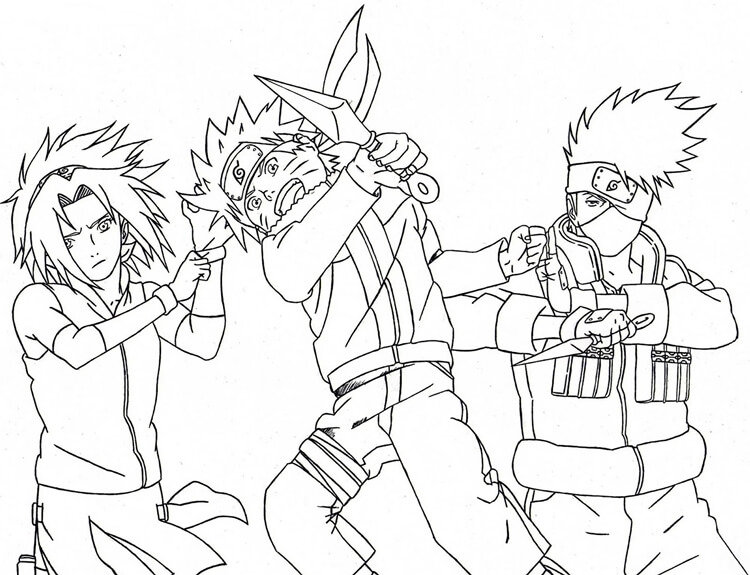 Desenho de Naruto para imprimir