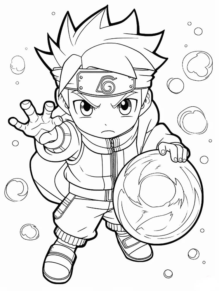 Desenho de Naruto para imprimir