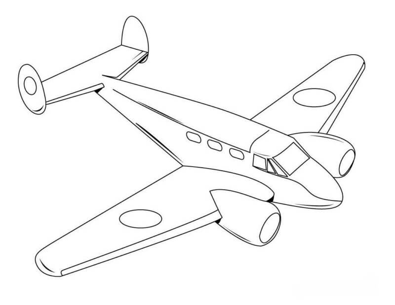 Desenho de Avião para imprimir