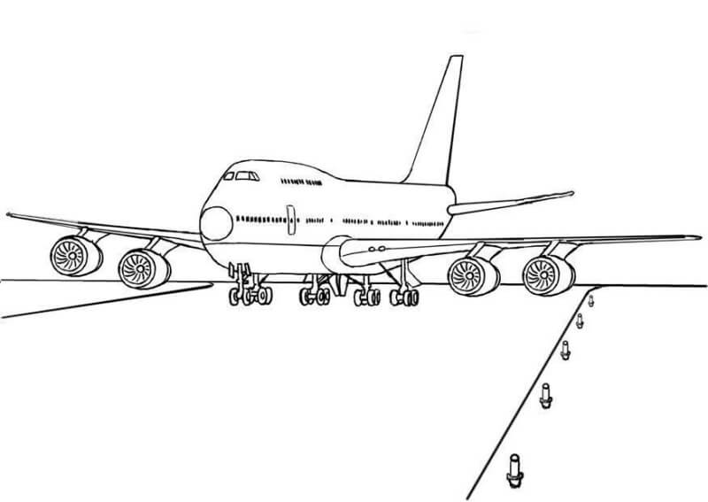 Desenho de Avião para imprimir