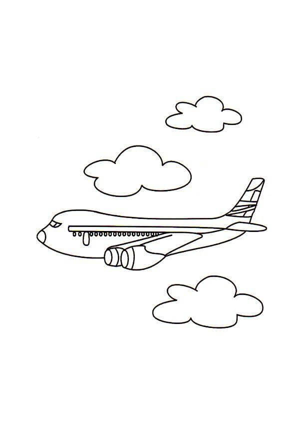 Desenho de Avião para imprimir