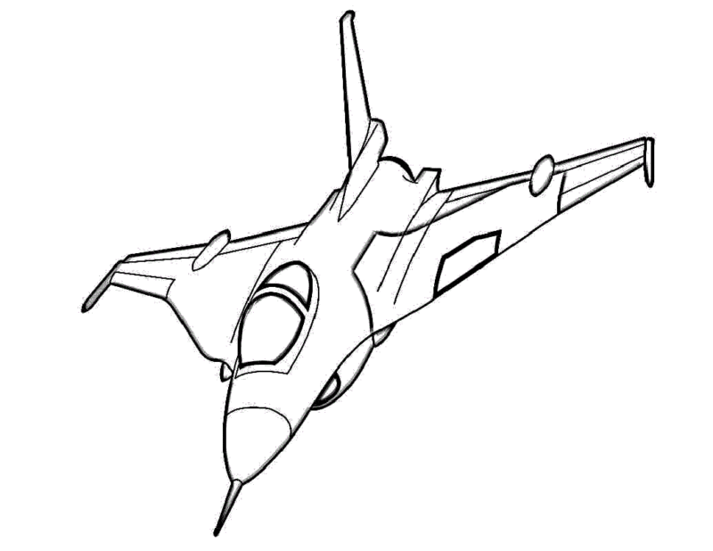 Desenho de Avião para imprimir