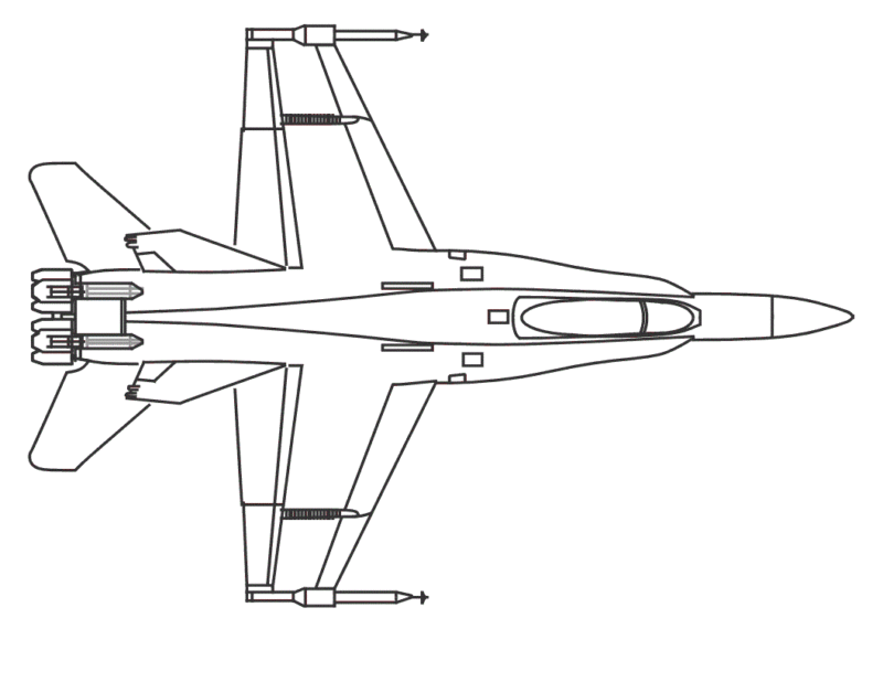 Desenho de Avião para imprimir
