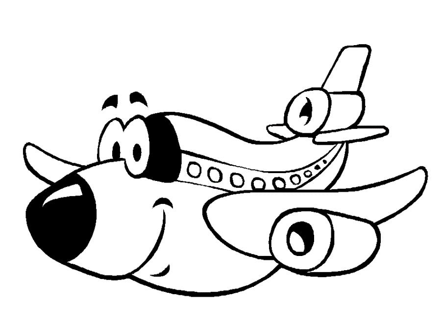 Desenho de Avião para imprimir