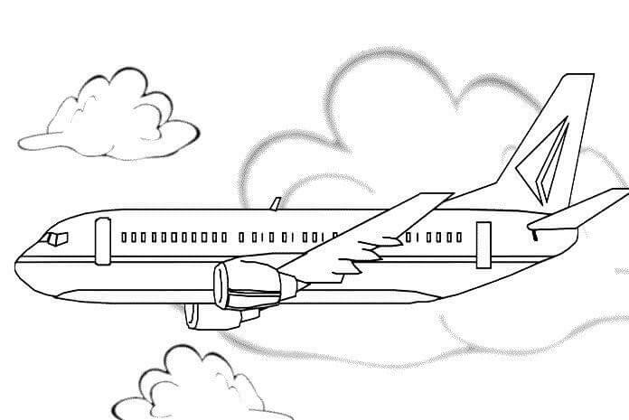 Desenho de Avião para imprimir