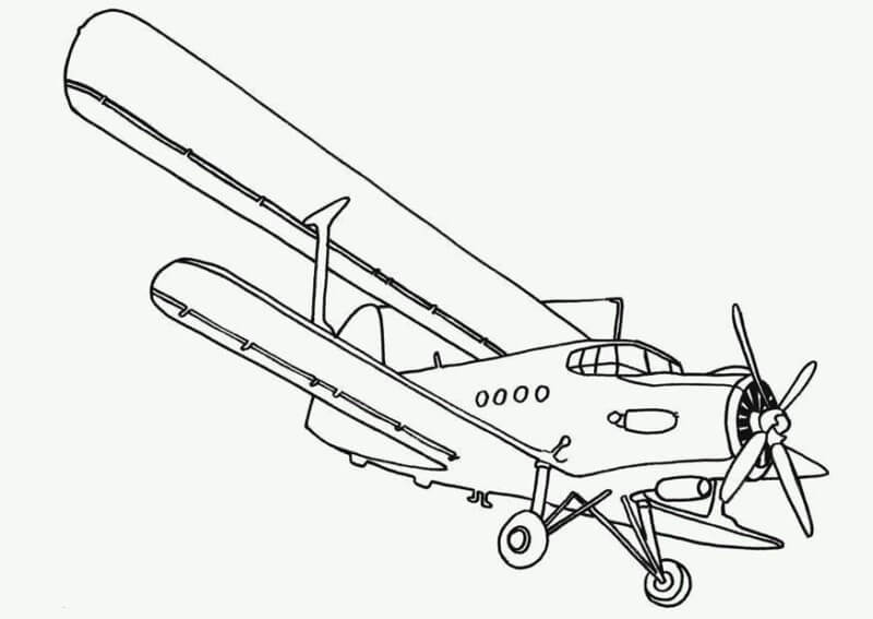 Desenho de Avião para imprimir