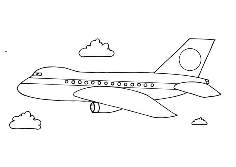 Desenho de Avião para imprimir