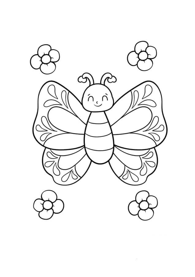 Desenho de Borboletas para imprimir