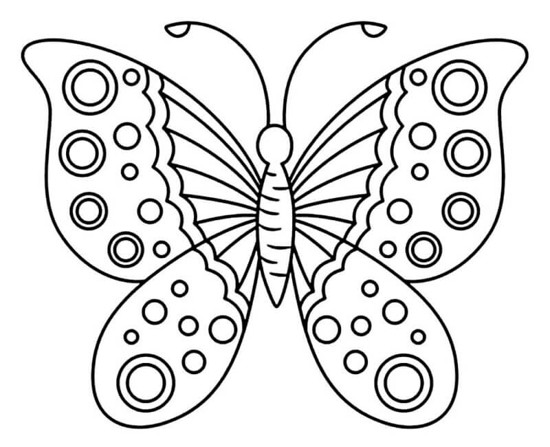 Desenho de Borboletas para imprimir