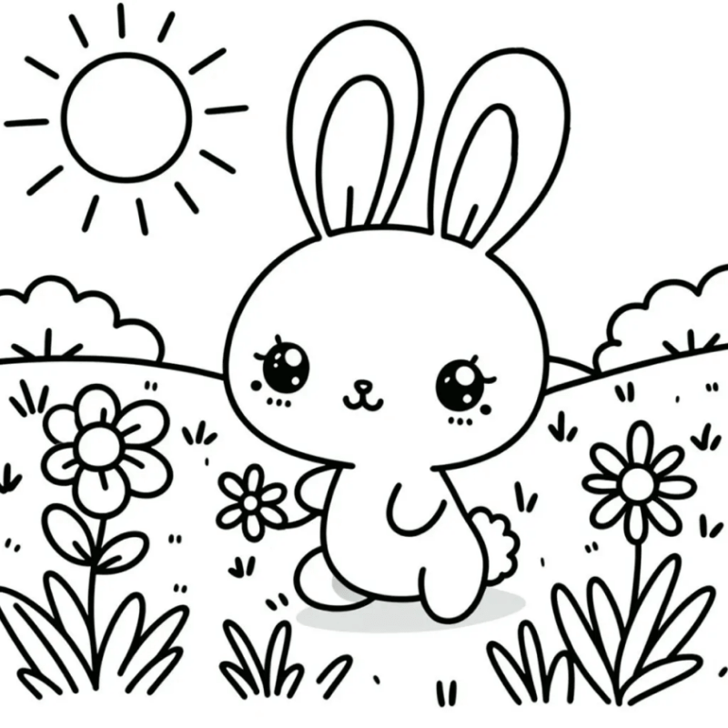 Desenho de Coelho para imprimir