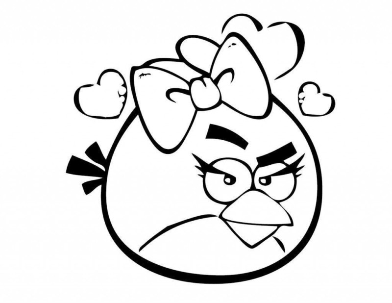 Desenho de Angry Birds para imprimir