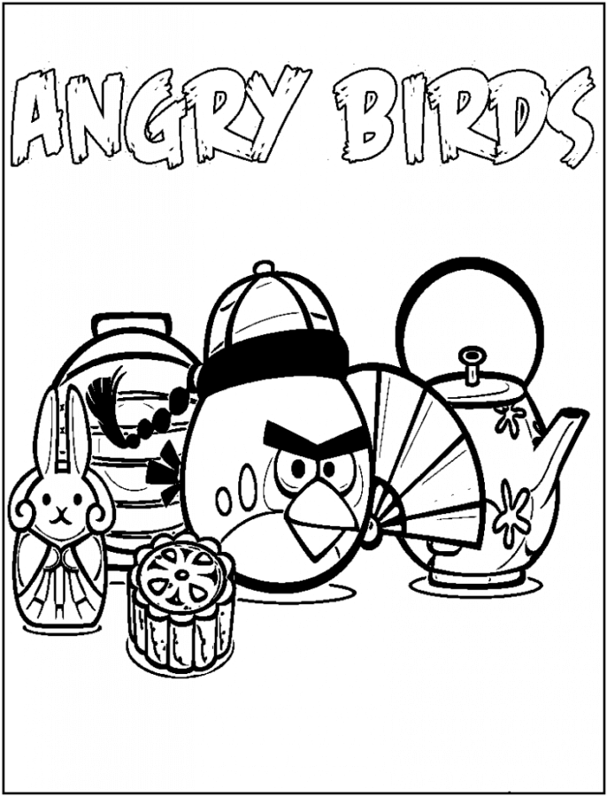 Desenho de Angry Birds para imprimir