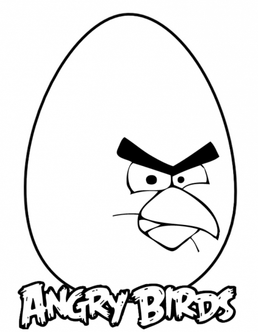 Desenho de Angry Birds para imprimir