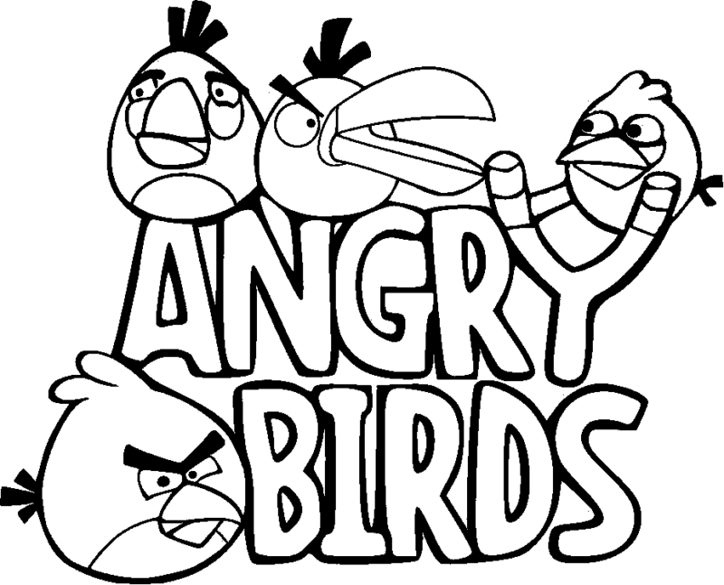 Desenho de Angry Birds para imprimir