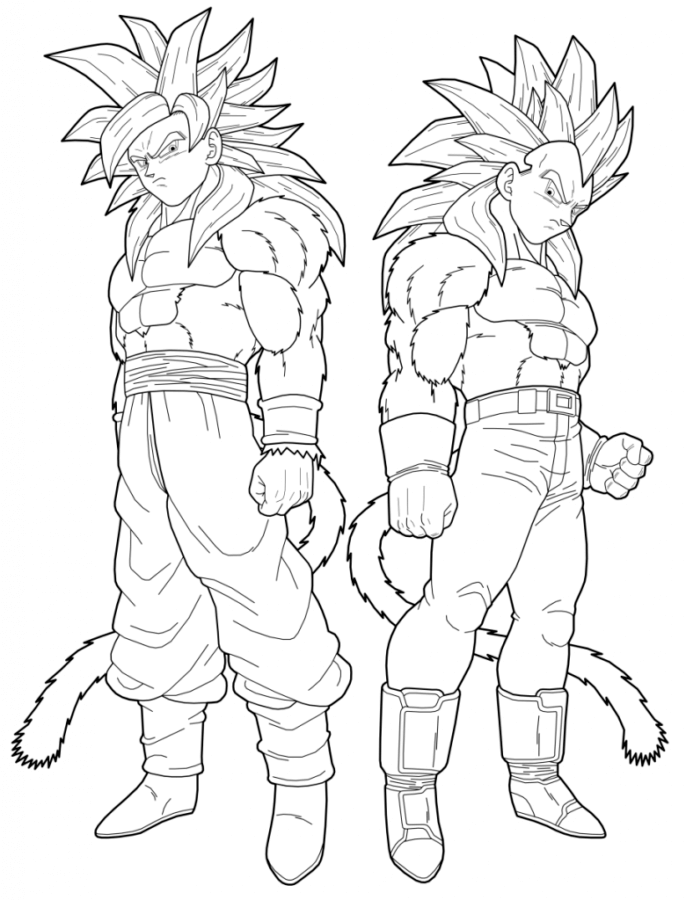 Desenho de Dragon Ball Z para imprimir