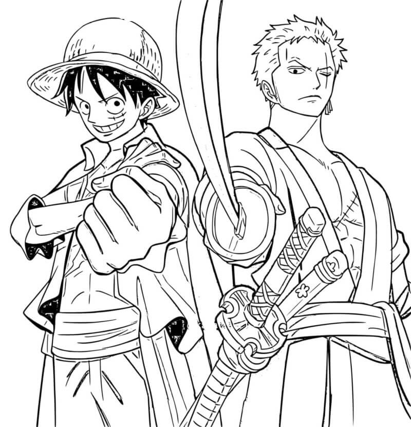 Desenho de Monkey D. Luffy para imprimir