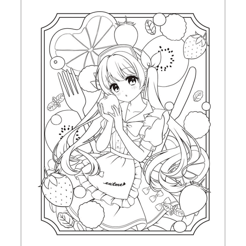 Desenho de Meninas para imprimir