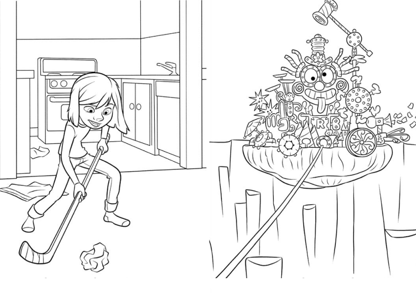 Desenho de Divertida Mente para imprimir