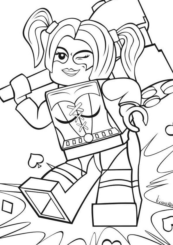 Desenho de Lego para imprimir