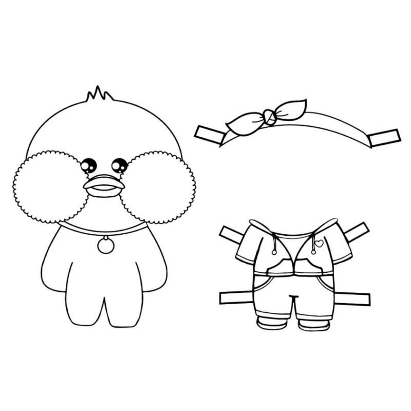 Desenho de Paper Duck para imprimir