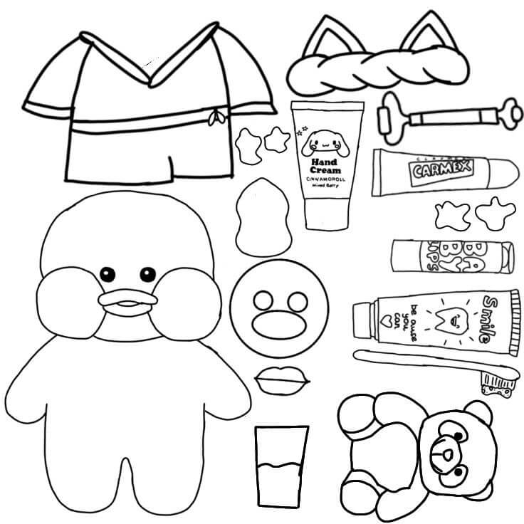 Desenho de Paper Duck para imprimir