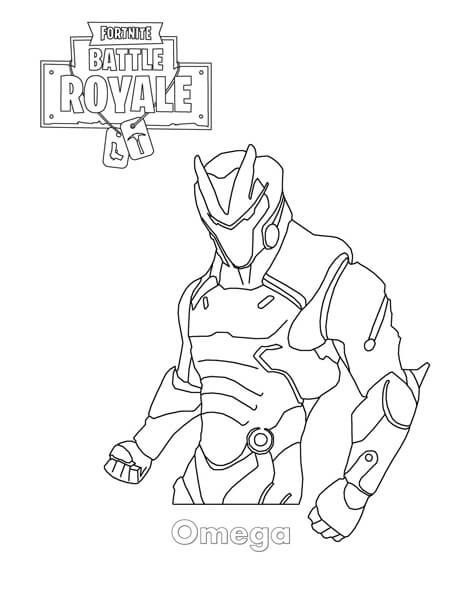 Desenho de Fortnite para imprimir