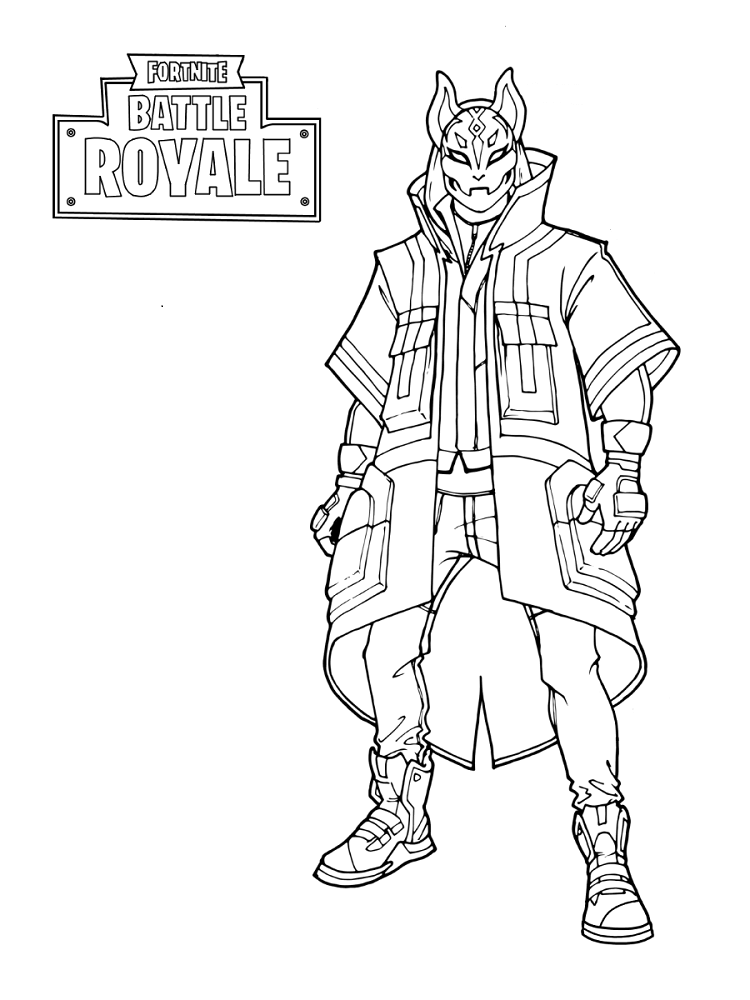 Desenho de Fortnite para imprimir