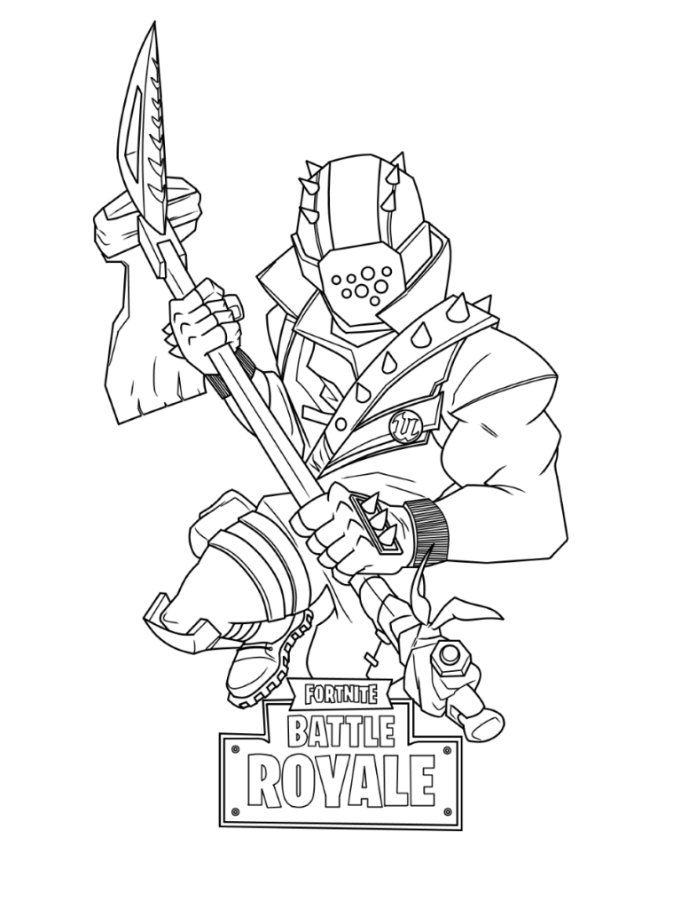 Desenho de Fortnite para imprimir