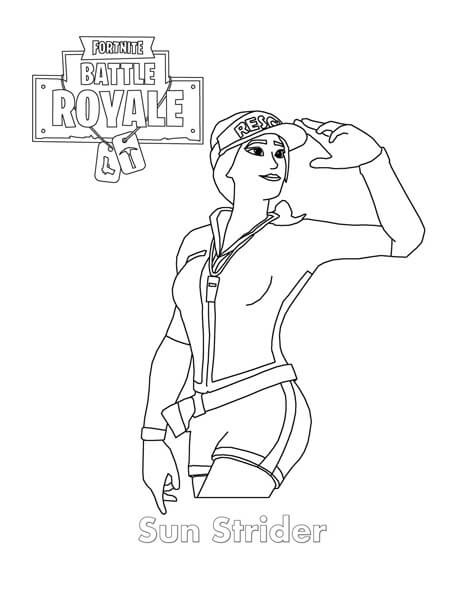 Desenho de Fortnite para imprimir