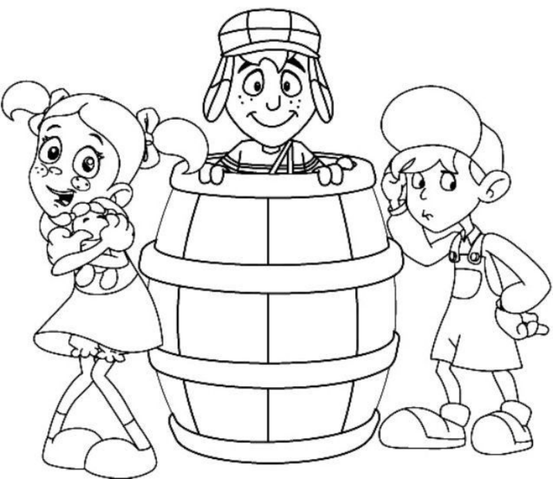 Desenho de Chaves para imprimir